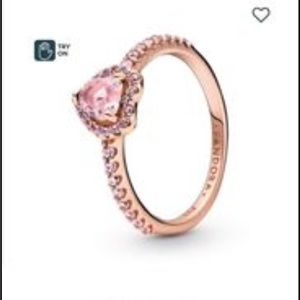 Pandora elevated heart ring